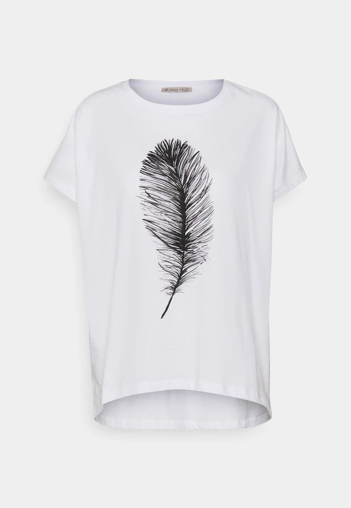 T-Shirt ANNA FIELD Anna Field Print T-shirt Blanche Femme | XVE-8474240